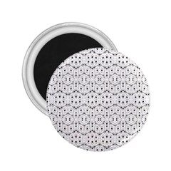 Modern Geometric Black And White Print Pattern 2 25  Magnets by dflcprintsclothing