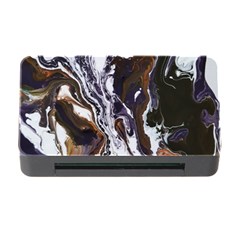 Fluid Patterns Memory Card Reader With Cf by kaleidomarblingart