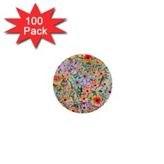 Secretgarden 1  Mini Buttons (100 Pack)  by PollyParadise