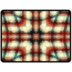 Royal Plaid Fleece Blanket (large)  by LW323