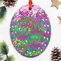 Bay Garden Oval Filigree Ornament (two Sides) by LW323