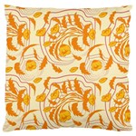 Folk floral pattern. Abstract flowers surface design. Seamless pattern Large Flano Cushion Case (One Side) Front