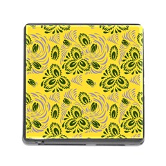 Folk Floral Pattern  Abstract Flowers Surface Design  Seamless Pattern Memory Card Reader (square 5 Slot) by Eskimos