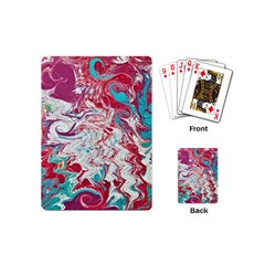 Marbling Patterns Playing Cards Single Design (mini) by kaleidomarblingart