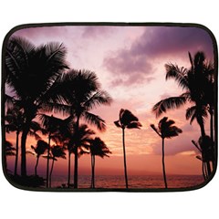 Palm Trees Fleece Blanket (mini) by LW323