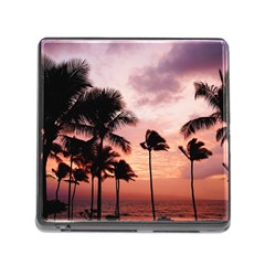 Palm Trees Memory Card Reader (square 5 Slot) by LW323