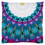 Peacock Large Flano Cushion Case (Two Sides) Front