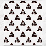 Happy poo pattern, funny emoji, emoticon theme, vector Canvas 20  x 24  19.57 x23.15  Canvas - 1