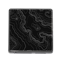 Black Topography Memory Card Reader (square 5 Slot) by goljakoff