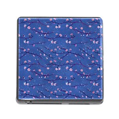 Branches With Peach Flowers Memory Card Reader (square 5 Slot) by SychEva
