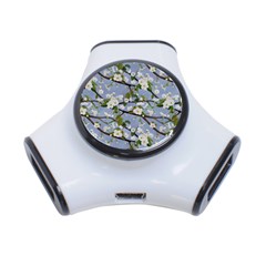 Pear Branch With Flowers 3-port Usb Hub by SychEva