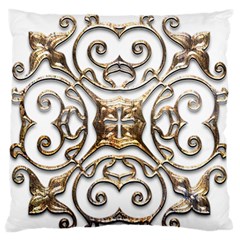 Gold Design Standard Flano Cushion Case (one Side) by LW323