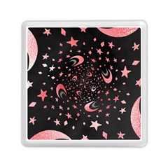 Pattern Lune Étoile Profondeur Memory Card Reader (square) by alllovelyideas