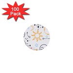 Pattern Mystic 1  Mini Buttons (100 pack)  Front