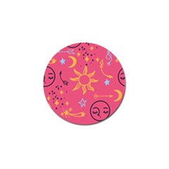Pattern Mystic Color Golf Ball Marker (4 Pack) by alllovelyideas