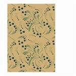 Folk floral art pattern. Flowers abstract surface design. Seamless pattern Large Garden Flag (Two Sides) Front