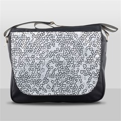 Neon Geometric Pattern Design 2 Messenger Bag by dflcprintsclothing