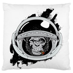 Spacemonkey Large Flano Cushion Case (one Side) by goljakoff