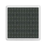 Iron Ornament Grid Pattern Memory Card Reader (Square) Front