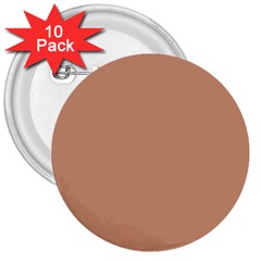 Antique Brass Brown 3  Buttons (10 Pack)  by FabChoice