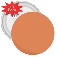 Cantaloupe Orange 3  Buttons (10 Pack)  by FabChoice