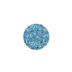 Folk Flowers Art Pattern Floral Abstract Surface Design  Seamless Pattern 1  Mini Buttons by Eskimos