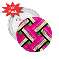 Pop Art Mosaic 2 25  Buttons (100 Pack)  by essentialimage365