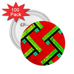Pop Art Mosaic 2 25  Buttons (100 Pack)  by essentialimage365