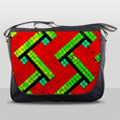 Pop Art Mosaic Messenger Bag by essentialimage365