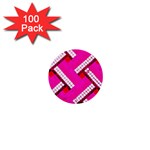 Pop Art Mosaic 1  Mini Buttons (100 pack)  Front