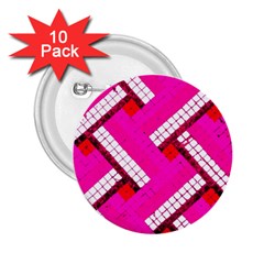 Pop Art Mosaic 2 25  Buttons (10 Pack)  by essentialimage365