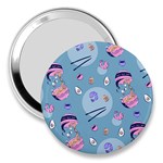 Japanese Ramen Sushi Noodles Rice Bowl Food Pattern 2 3  Handbag Mirrors Front