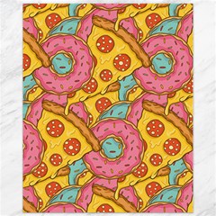 Fast Food Pizza And Donut Pattern Canvas 11  X 14  by DinzDas