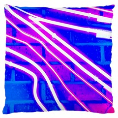 Pop Art Neon Wall Large Cushion Case (one Side) by essentialimage365