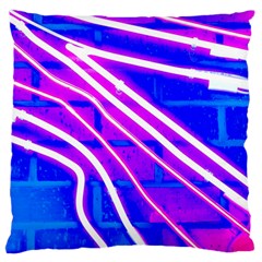 Pop Art Neon Wall Standard Flano Cushion Case (one Side) by essentialimage365