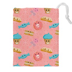Toothy Sweets Drawstring Pouch (5xl) by SychEva