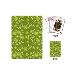 Folk Flowers Art Pattern  Playing Cards Single Design (mini) by Eskimos