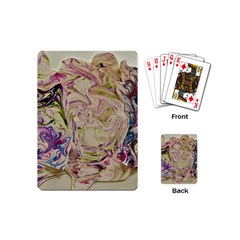 Marbling Collage Playing Cards Single Design (mini) by kaleidomarblingart