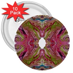 Marbling Collage 3  Buttons (10 Pack)  by kaleidomarblingart