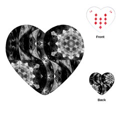 Gemini Mandala Playing Cards Single Design (heart) by MRNStudios