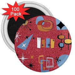 50s 3  Magnets (100 Pack) by NerdySparkleGoth