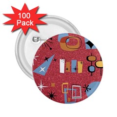 50s 2 25  Buttons (100 Pack)  by NerdySparkleGoth