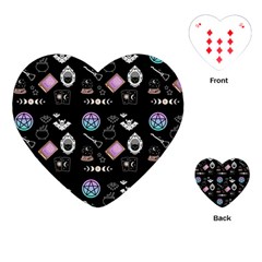 Small Witch Playing Cards Single Design (heart) by NerdySparkleGoth
