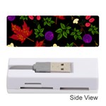 Golden autumn, red-yellow leaves and flowers  Memory Card Reader (Stick) Front