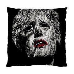 Creepy Head Sculpture Artwork Standard Cushion Case (two Sides) by dflcprintsclothing