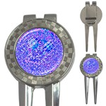 Root Humanity Bar And Qr Code Combo in Purple and Blue 3-in-1 Golf Divots Front