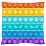 Pop It Pattern Large Flano Cushion Case (Two Sides) Back