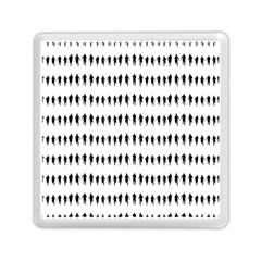 Athletic Running Graphic Silhouette Pattern Memory Card Reader (square) by dflcprintsclothing