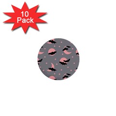 Bat 1  Mini Buttons (10 Pack)  by SychEva