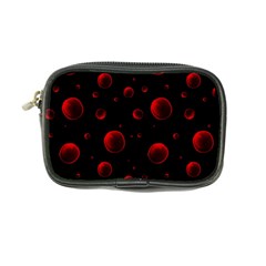 Red Drops On Black Coin Purse by SychEva